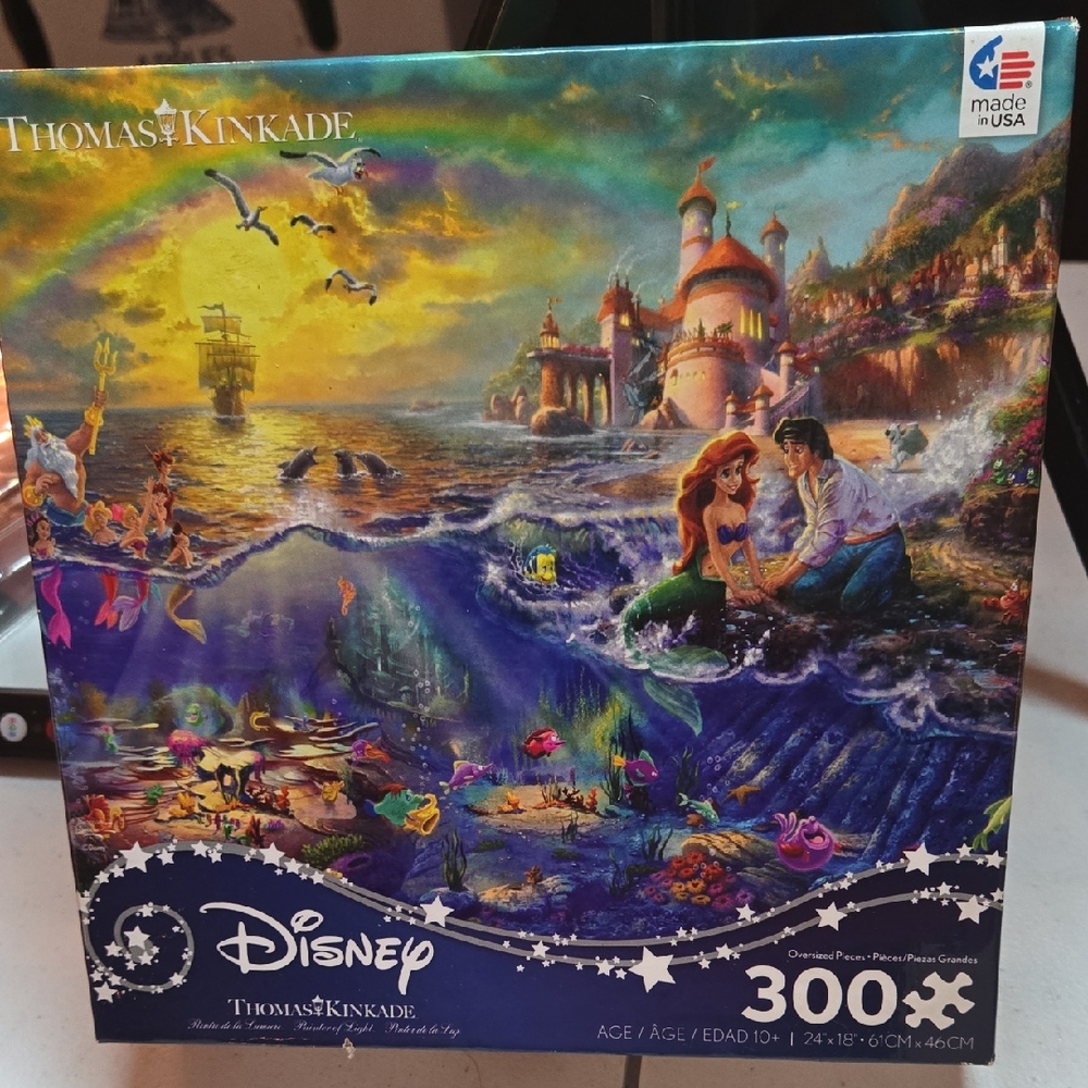 Disney Thomas Kinkade Vibrant Ocean Adventure Puzzle NWT